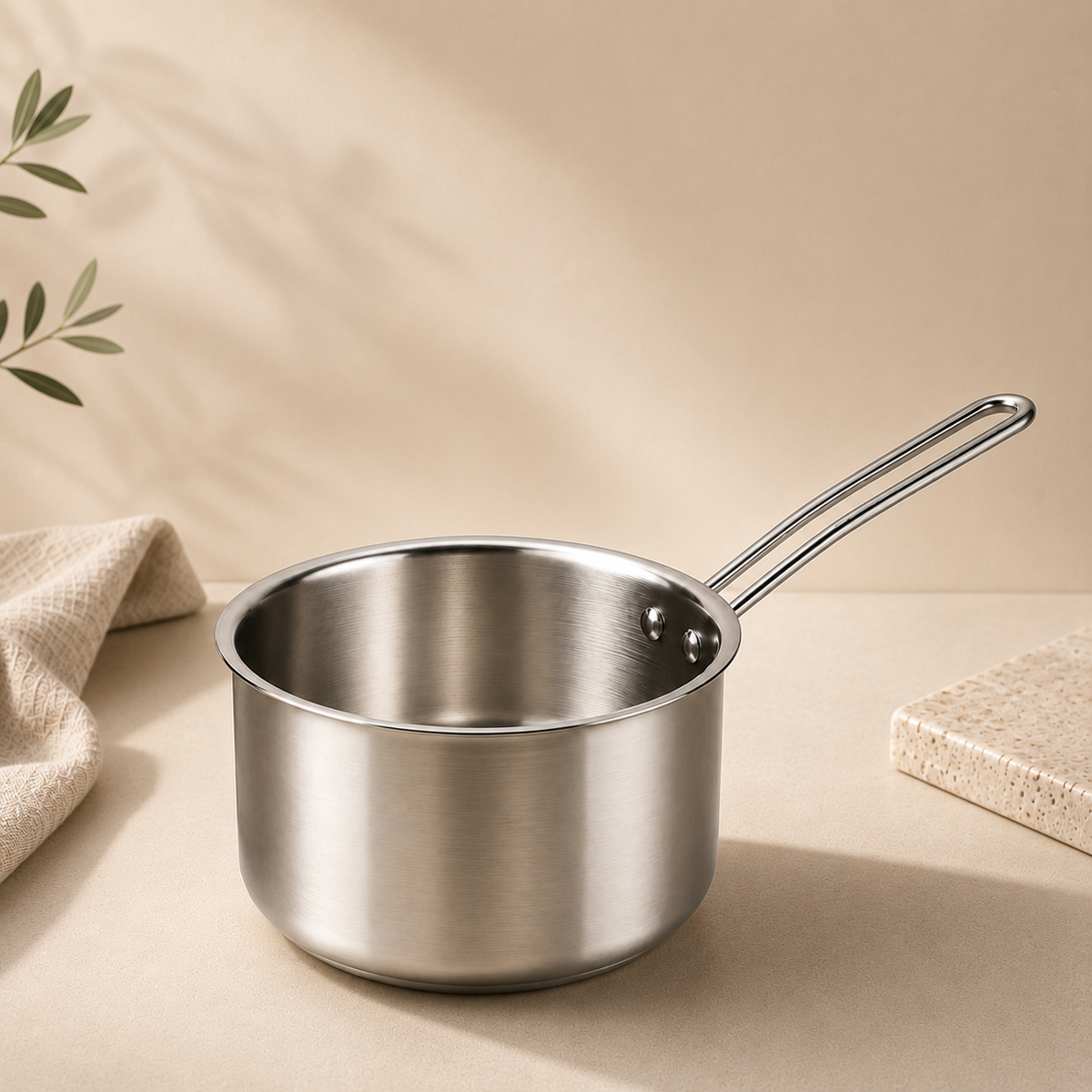 SteelSoul Tri-Ply Stainless Steel Saucepan