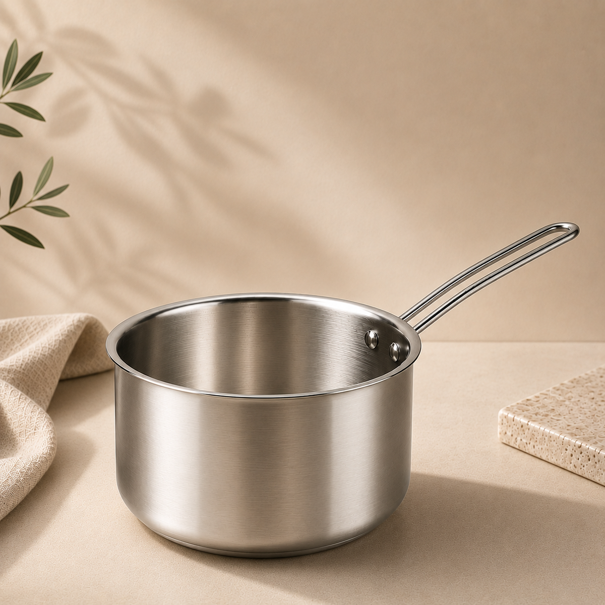 SteelSoul Tri-Ply Stainless Steel Saucepan