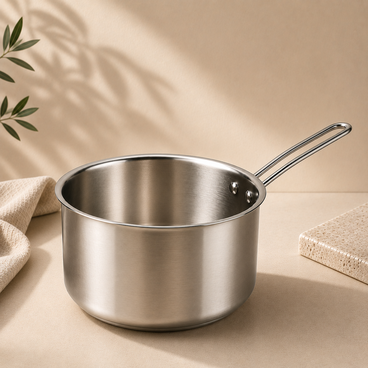 SteelSoul Tri-Ply Stainless Steel Saucepan